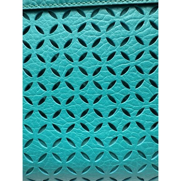 Kate Spade Perri Lane Laser Cut Crossbody Bag, Purse , Teal - Picture 4 of 14
